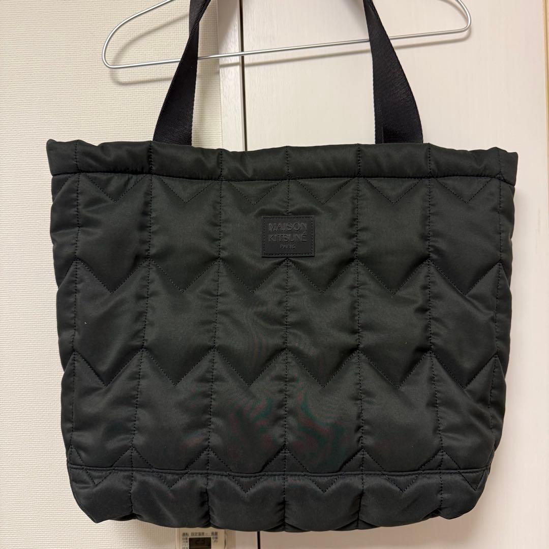 メゾンキツネ シェブロン キルテッド ラージ トート