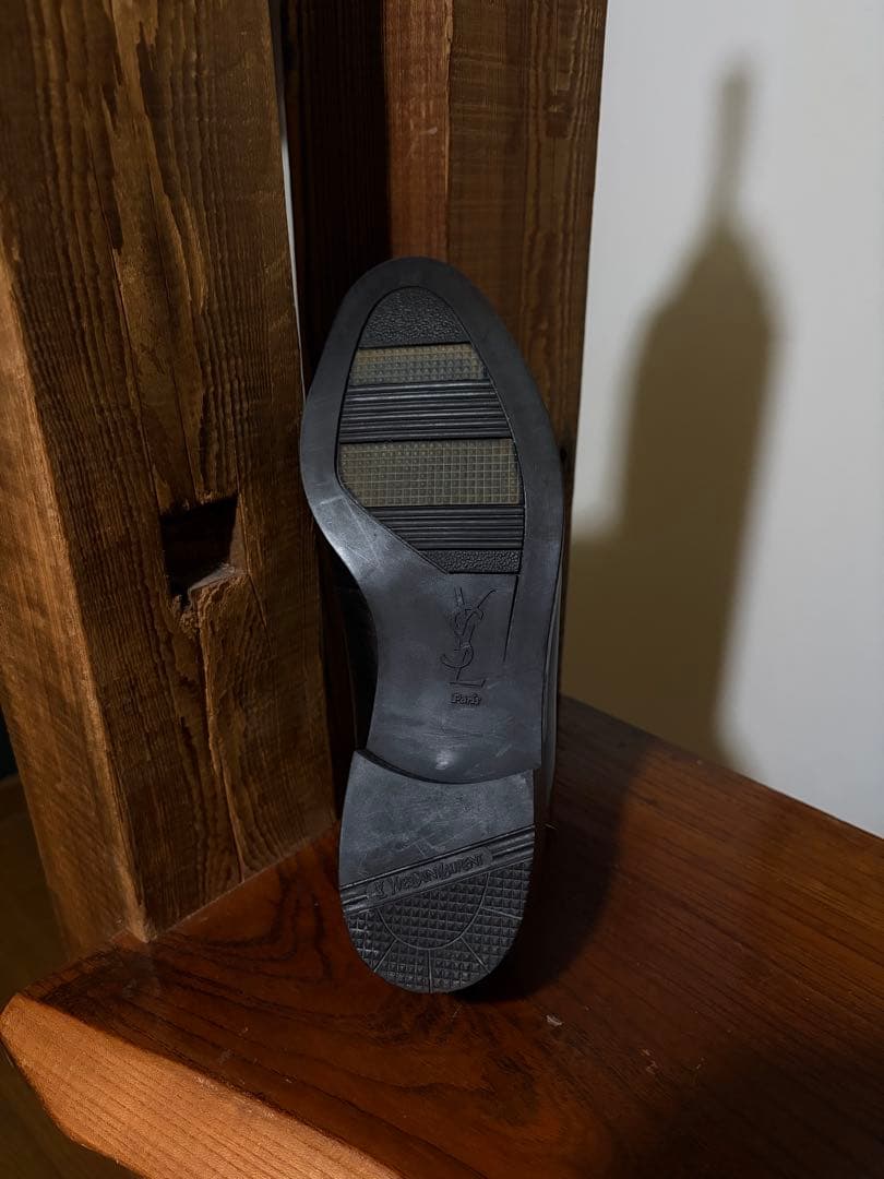 90´s 【イヴ・サンローラン】 タッセルローファー 黒 #385 YSL