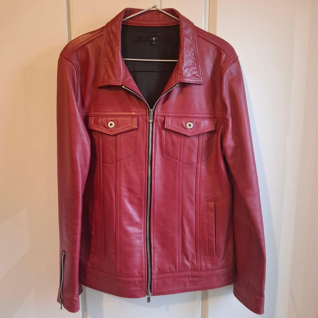 NO ID. ノーアイディー ライダース レザージャケット 牛革 サイズ3 L NO ID.（ノーアイディー） noid no id NOID. レザージャケット メンズ