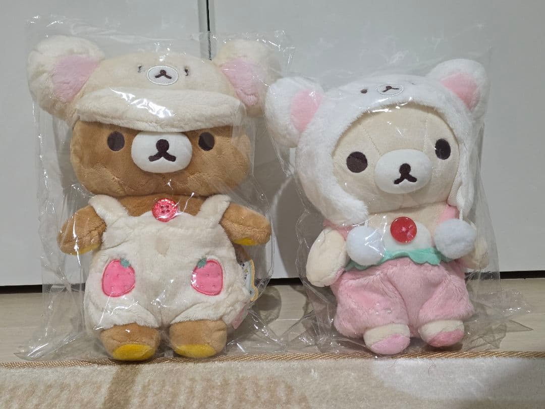コリラックマのいちごないちにちテーマ ぬいぐるみ