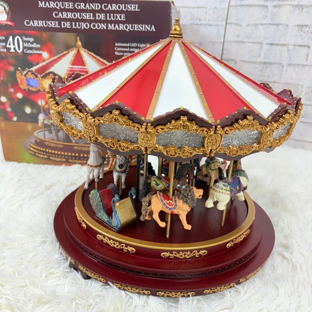 ミスタークリスマス メリーゴーランド 大型 Christmas オルゴール 回転