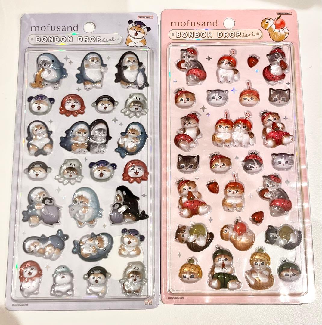 mofusandボンボンドロップシールA.Bセット - メルカリ