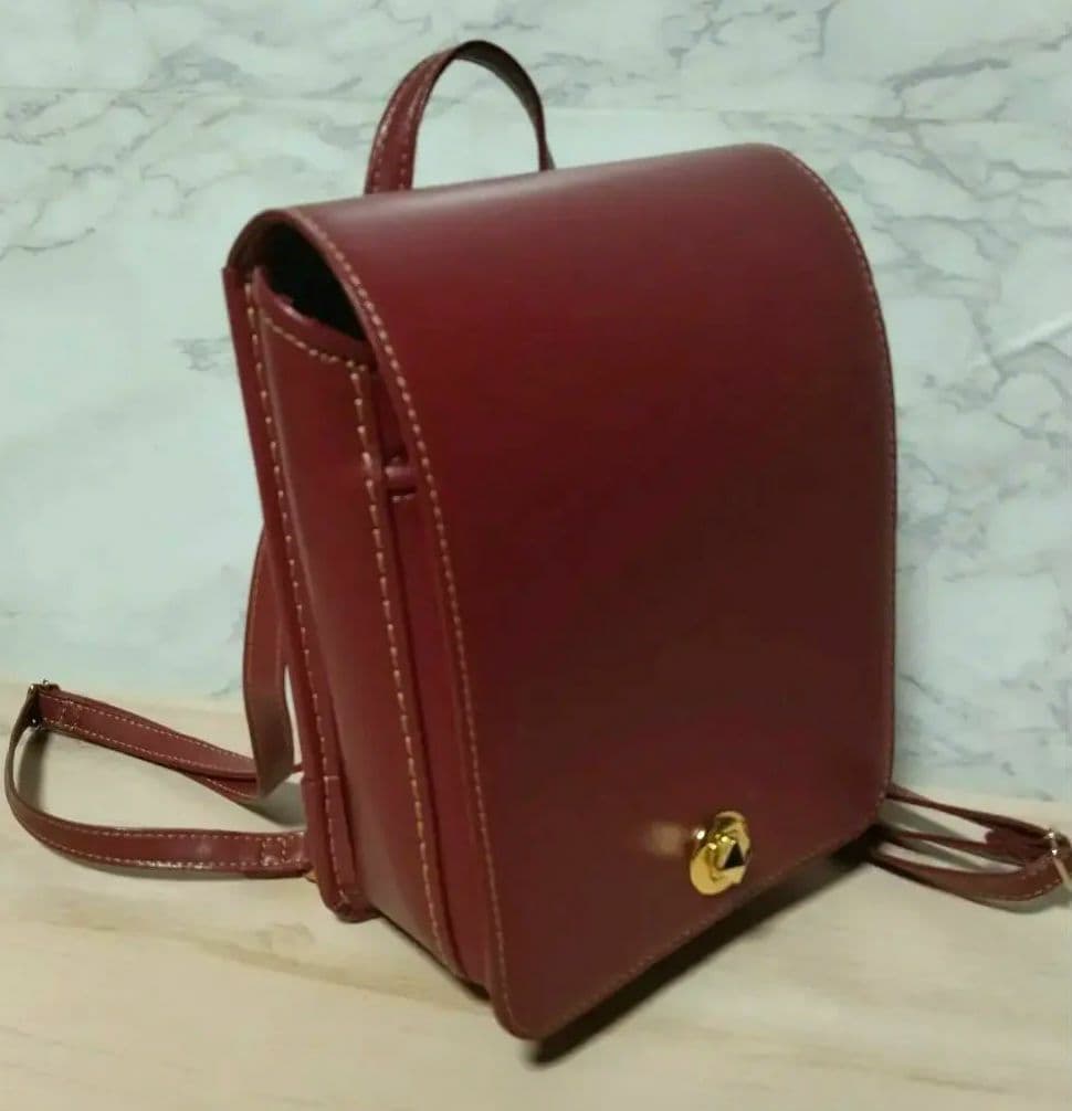 村瀬鞄行　大人のランドセル　ミミラン　バックパック　レッド　日本製