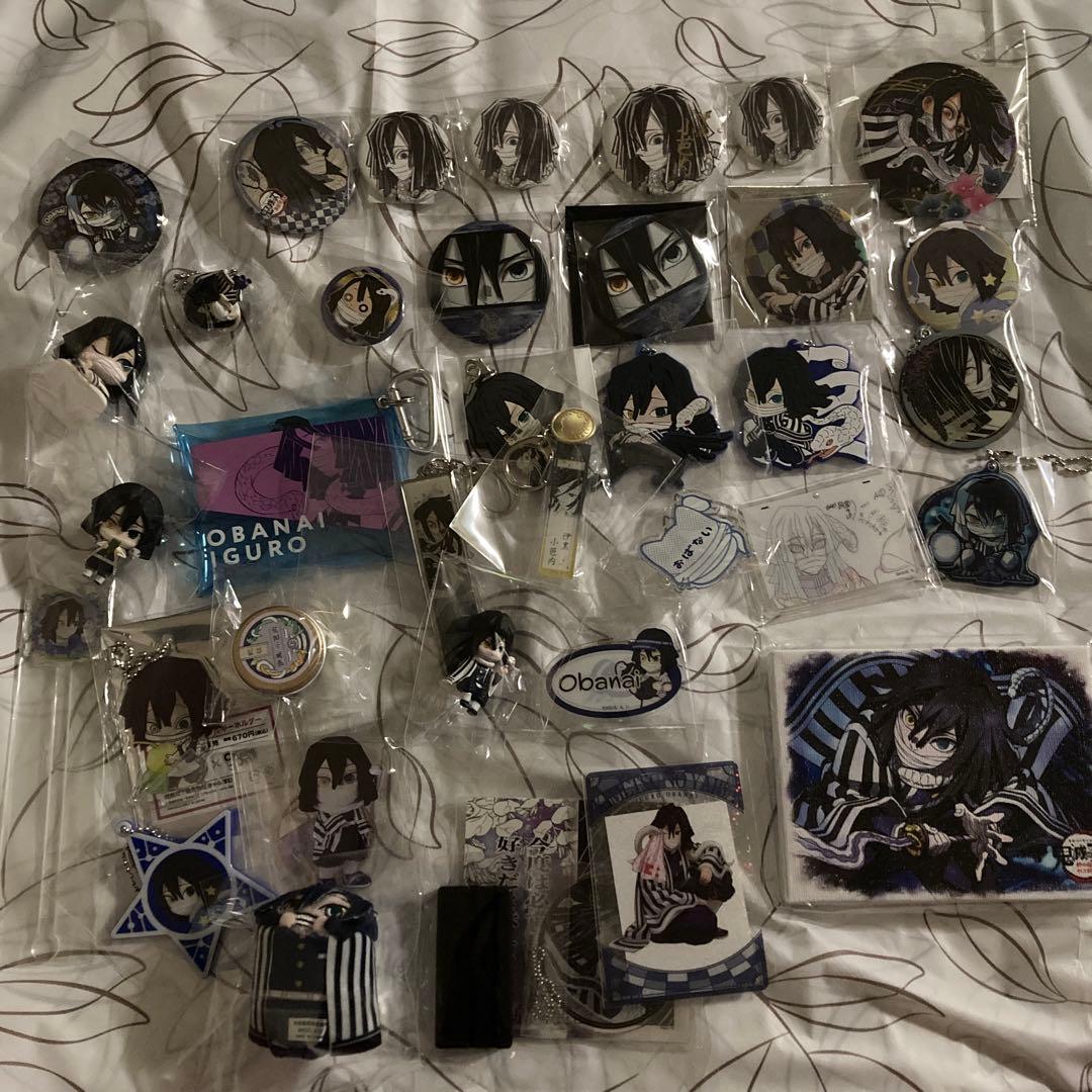 鬼滅の刃 伊黒小芭内 ラバスト ストラップ キーホルダー きゃらドリ 缶バッジ