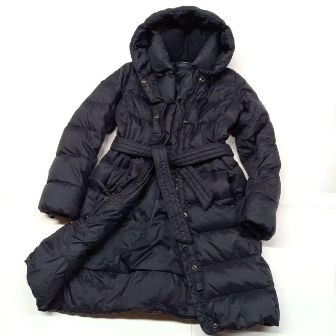 ちふ　ポロラルフローレン★フード付きダウンコート ロング ベルトМ