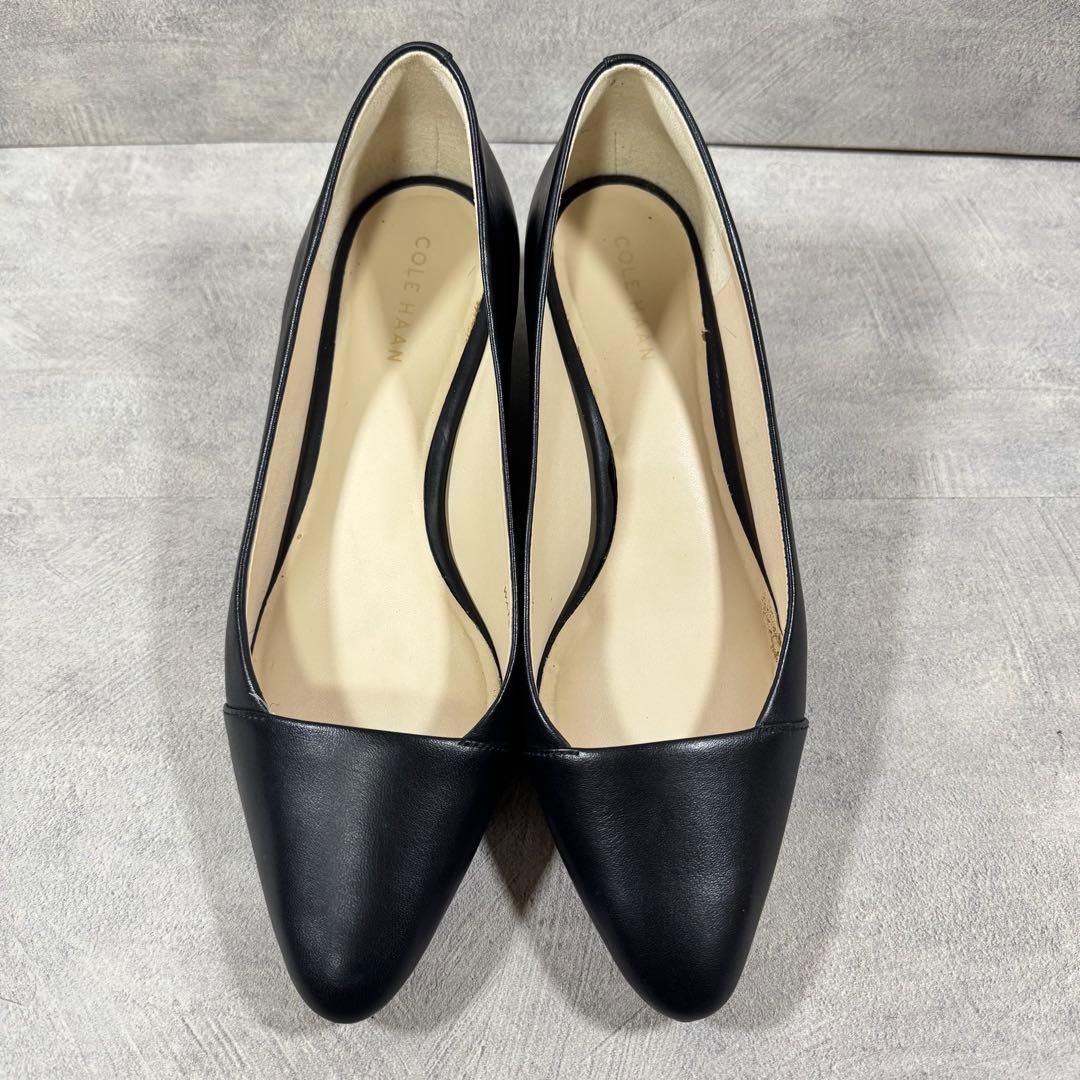 コールハーン ウェッジソール パンプス レザー 黒 24.0cm - メルカリ