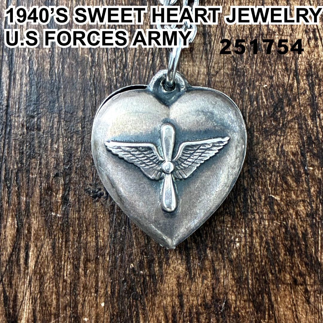スウィートハートジュエリーUS ARMY 航空軍 シルバーヴィンテージネックレス