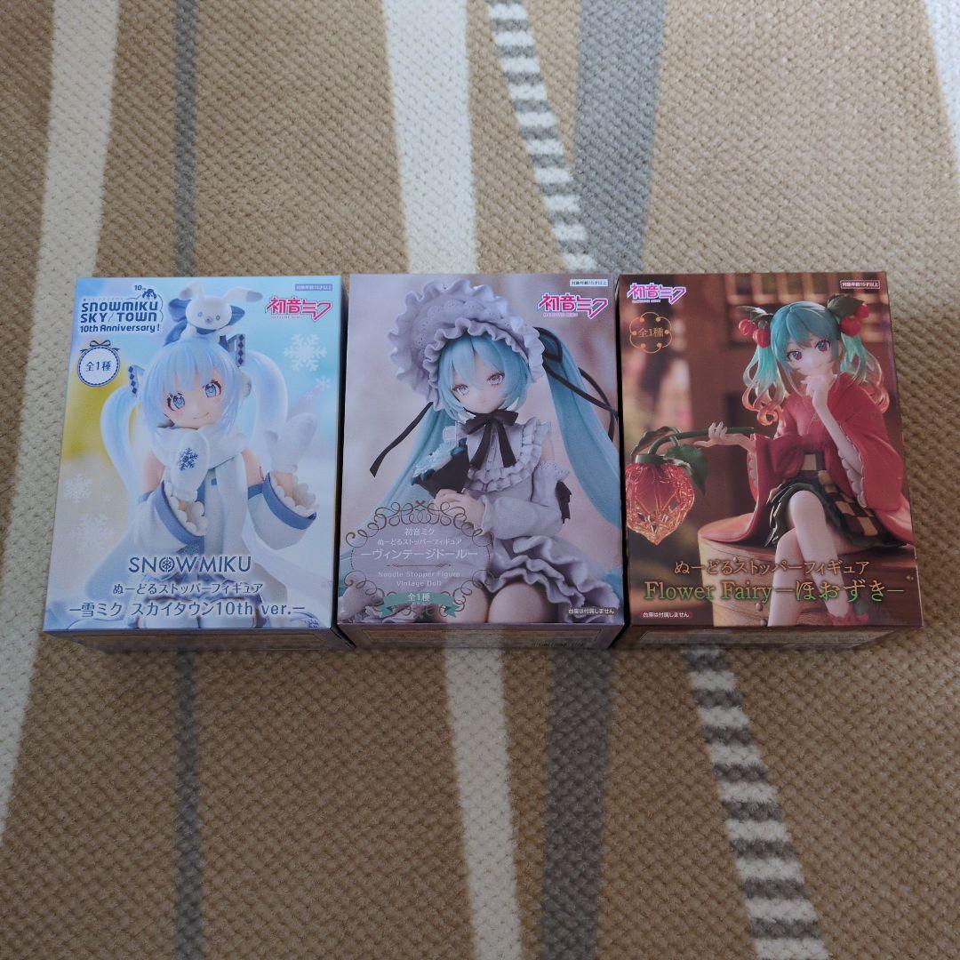 初音ミク ぬーどるストッパーフィギュア 5個セット 初音ミク ぬーどるストッパーフィギュア（プライズ）【入荷済み