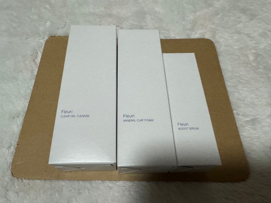 Fleuri クレンジングジェル・クレイフォーム・ブースターセラムセット