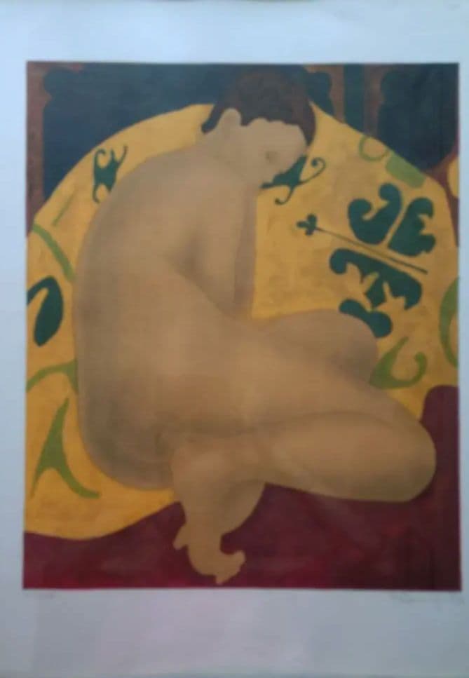 絵画 lithographie originale d'Alain Bonnefoit