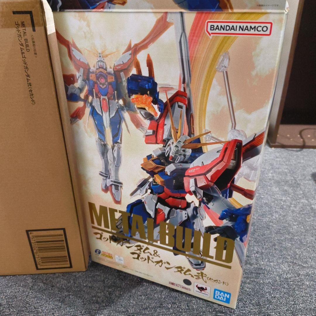 検品交換済み メタルビルド ゴッドガンダム＆ゴッドガンダム弐