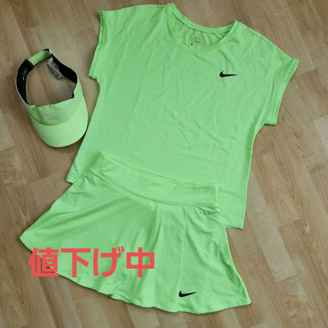 Nike テニスウェア&バイザー3点セット