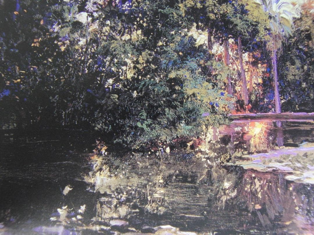 J.トレンツ・リャド、【カネットの夜明け】、希少な額装用画集より