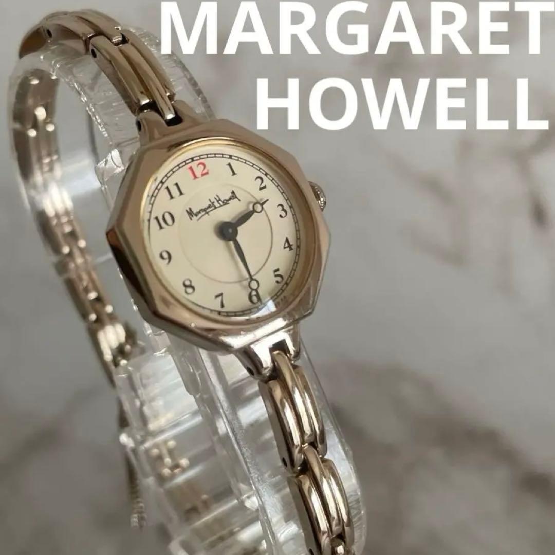 【レア商品】MARGARET HOWELL◆オクタゴン腕時計 シャンパンゴールド