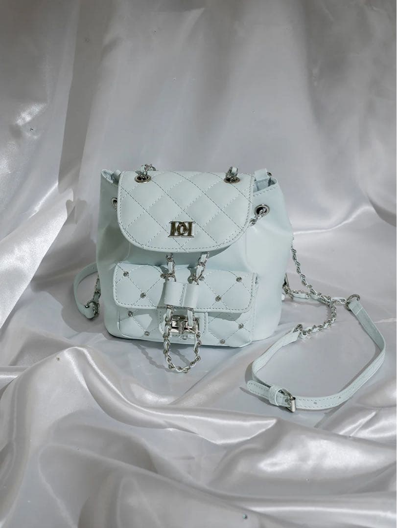 Darich☆キルティングビジューミニリュックSAX