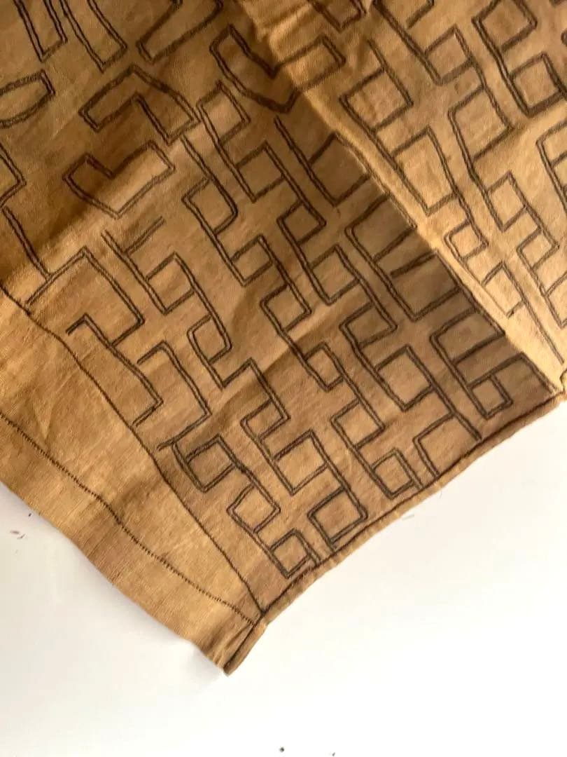 544 アフリカヴィンテージ クバ王国 プショング族 ラフィア布 ンチャク