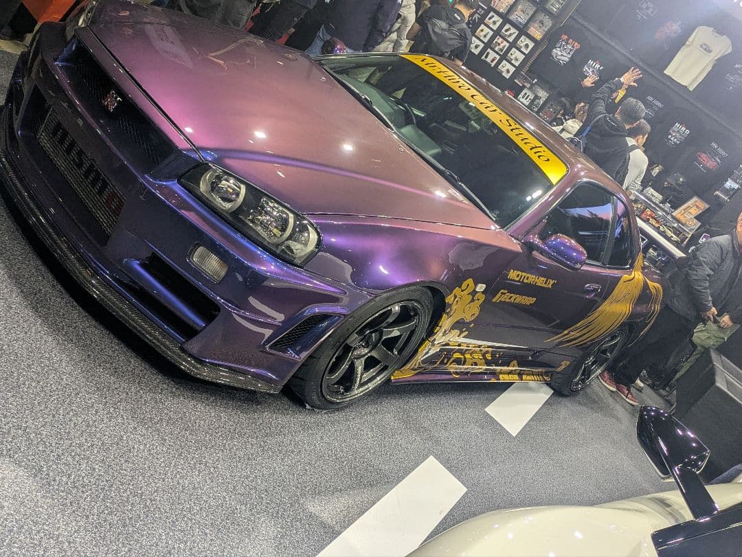 Nissan R34GT-R TAS 2026 限定版ミニカー MR.HIRO - メルカリ