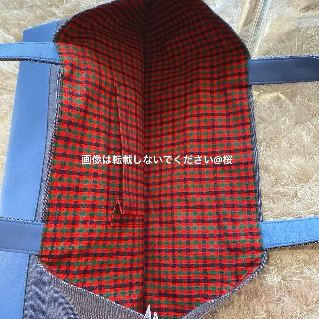 新品未使用 ファミリア familiar デニムバッグ レッスンバッグ