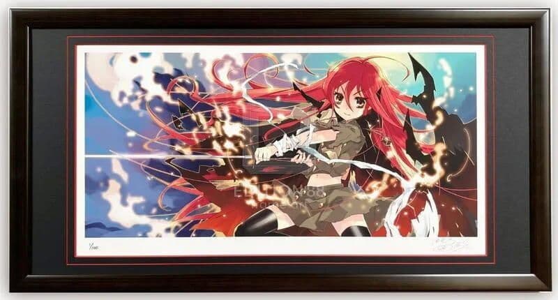 「灼眼のシャナ」版画１（いとうのいぢ画集『結 遮那 』/ （直筆サイン入り）