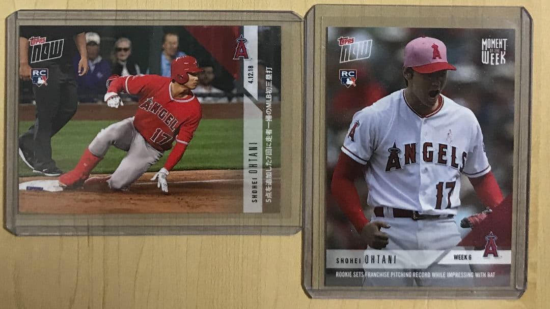 RCカード 2枚セット 大谷翔平 TOPPS NOW 2018 ルーキーカード - メルカリ