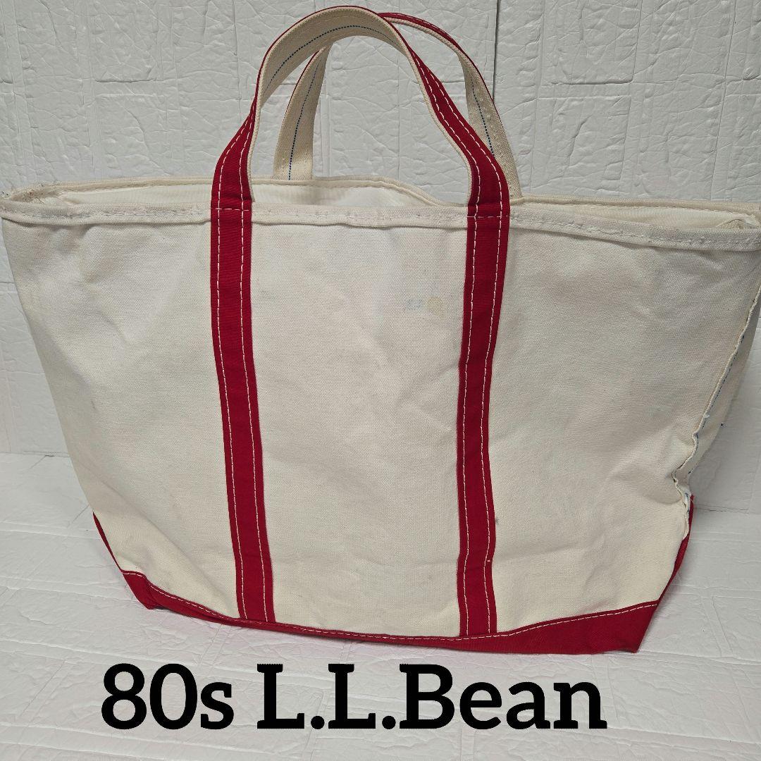 w*n様 エルエルビーン トートバッグ 80s レッド 2色タグ トーンタグ L