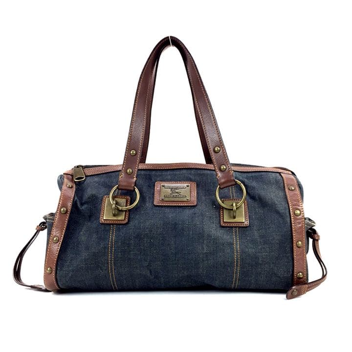 バーバリー ブルーレーベル デニム調 ミニボストンバッグ 651F50W