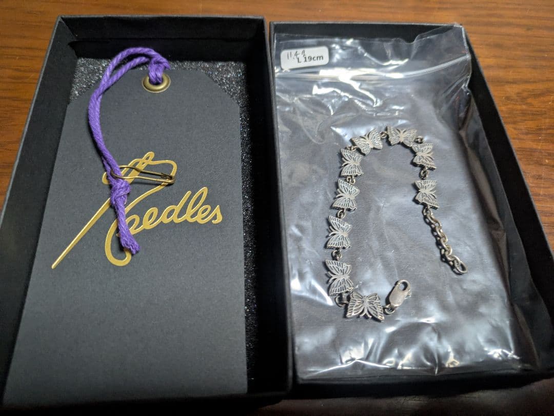 【ニードルス】シルバーブレスレット SV925 パピヨンL