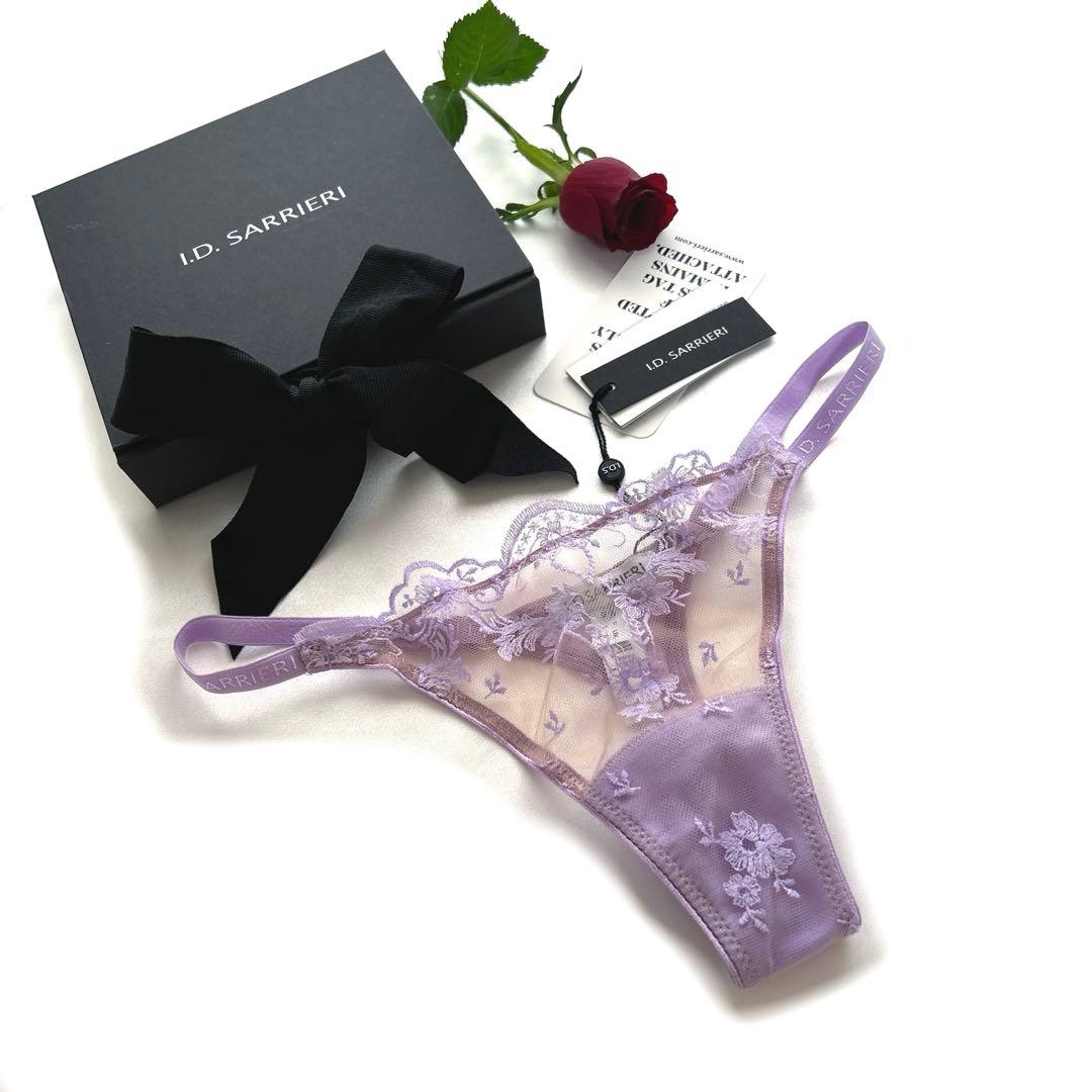最高級 I.D.sarrieri ラベンダーカラーレースストリング