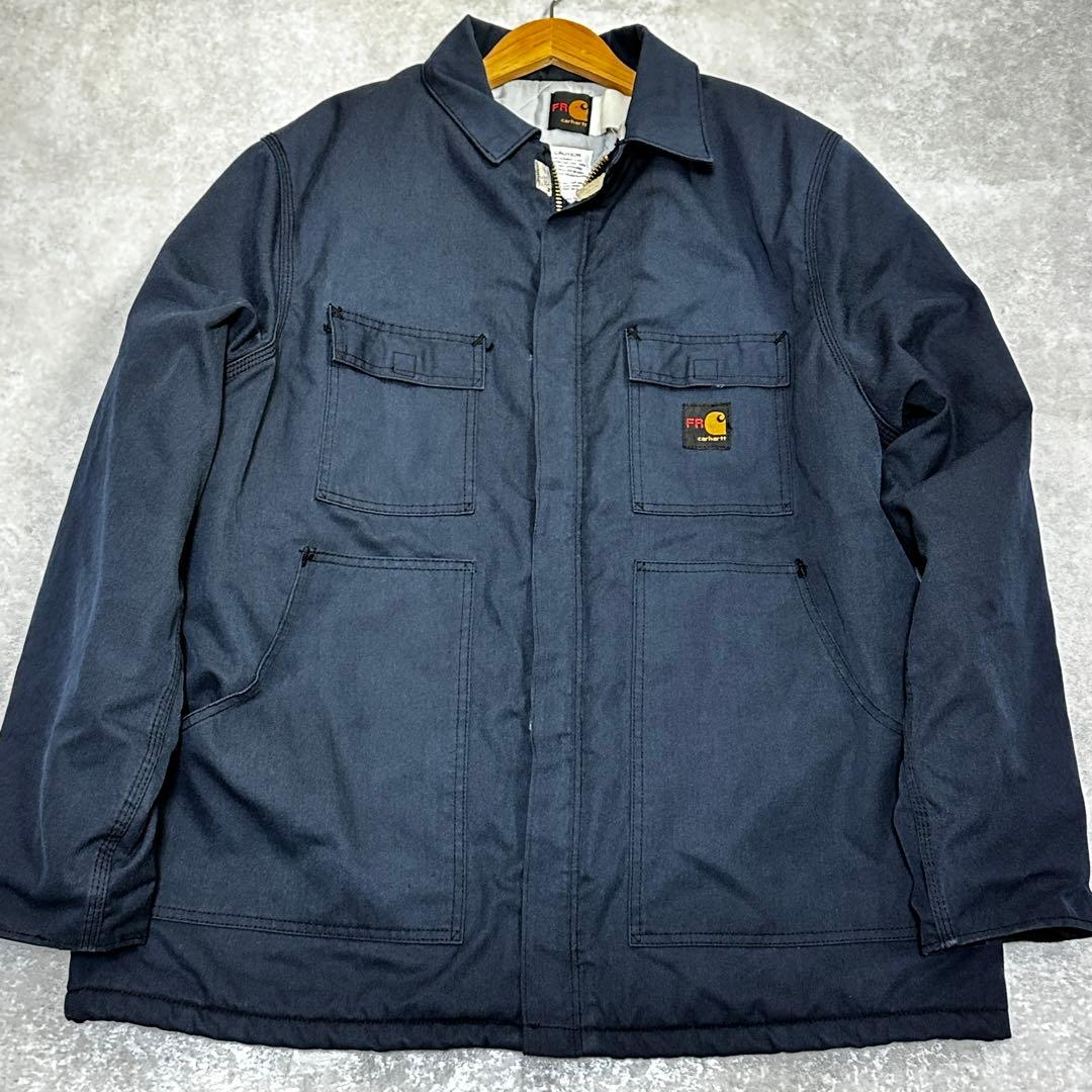 カーハート　FR ダック トラディショナルジャケット　フェード ネイビー XL位