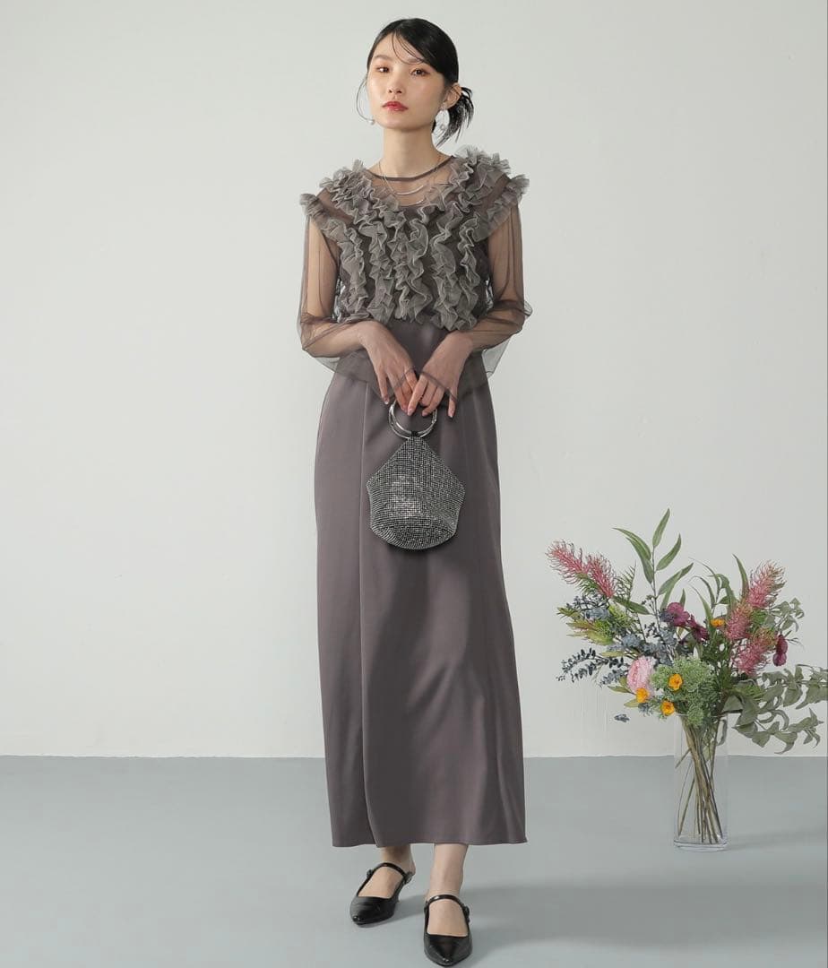 kana オケージョンドレス ブラウン Mサイズ