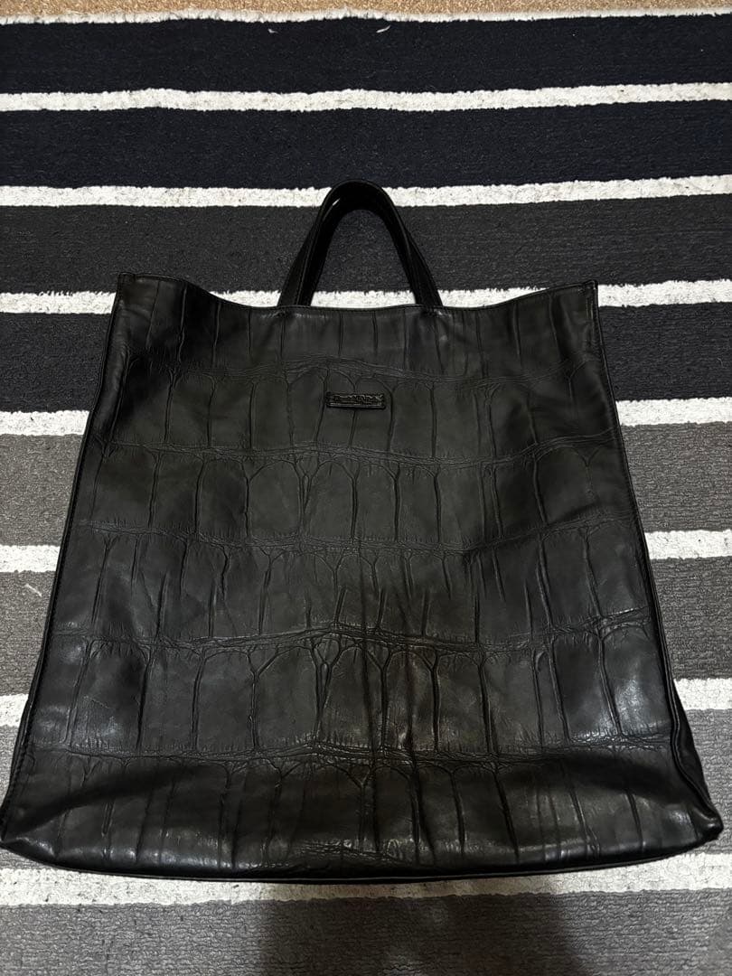 【最終値下げ】ダニエル&ボブ　クロコダイル風レザートートバッグ
