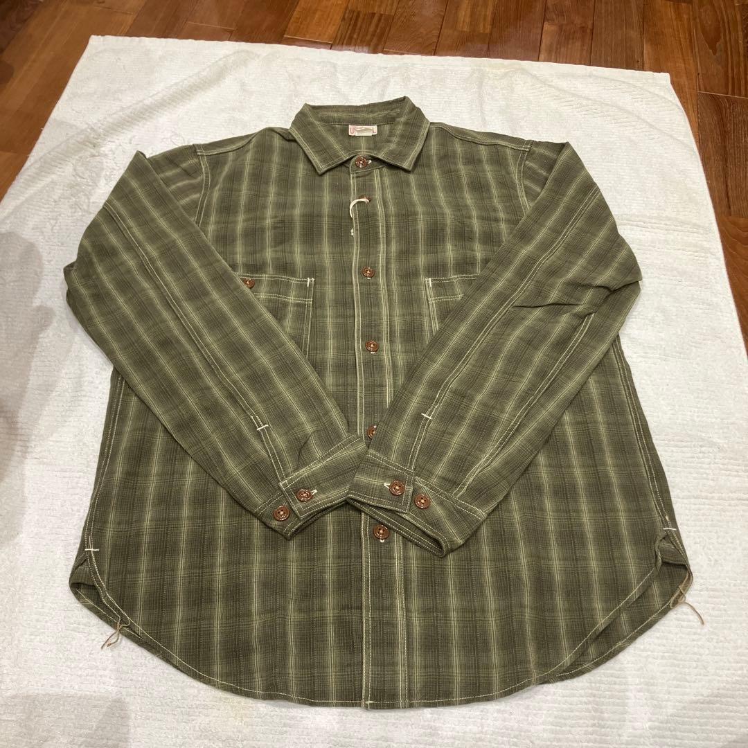 新品 ￼フリーホイーラーズ 長袖シャツ 16 グリーンチェックウエアハウス