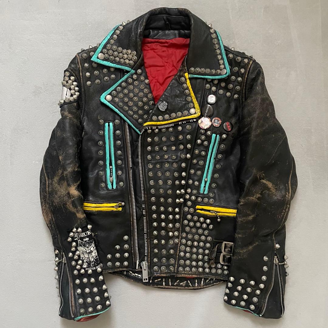 鋲ジャン 80s ヴィンテージライダース 36~38 UK古着 パンク - メルカリ
