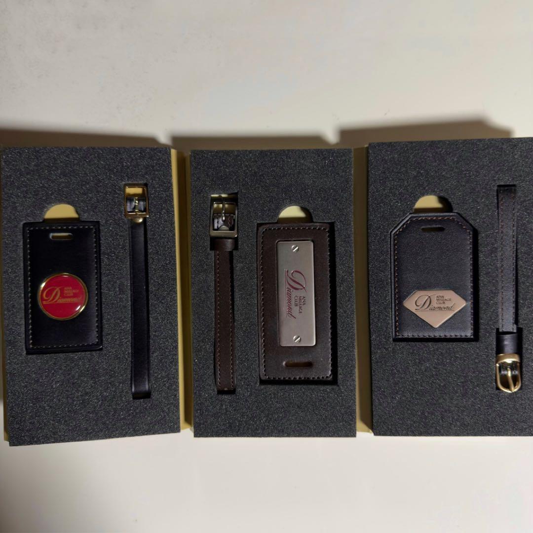 ANA ネームタグ ダイヤモンド 3点セット 西暦刻印無し