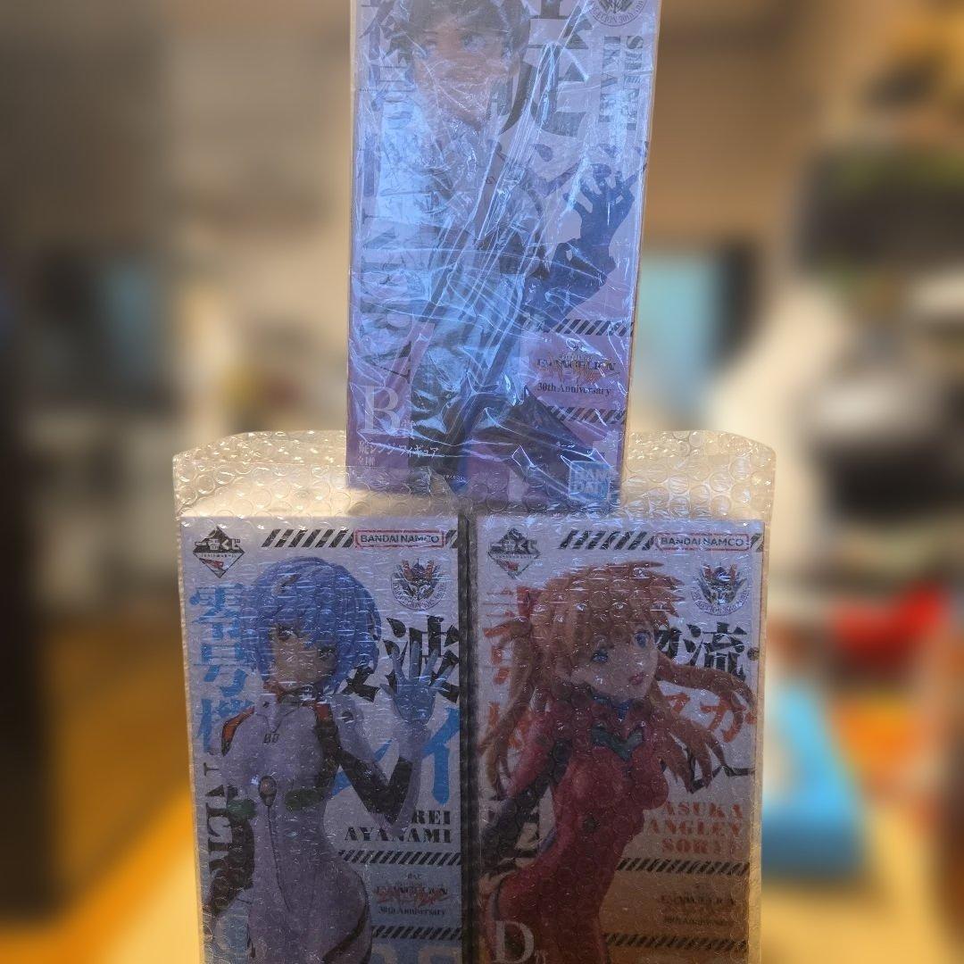 まとめ エヴァ フィギュア セット マクドナルド 一番くじ シンジ アスカ レイ