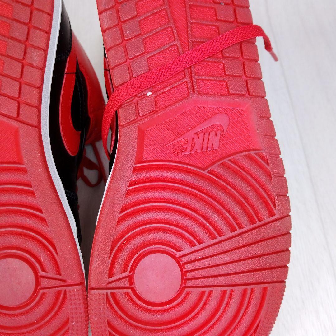 g*n様 ​ナイキ エアジョーダン1 ミッド ブレッド トゥ 26.5cm 赤