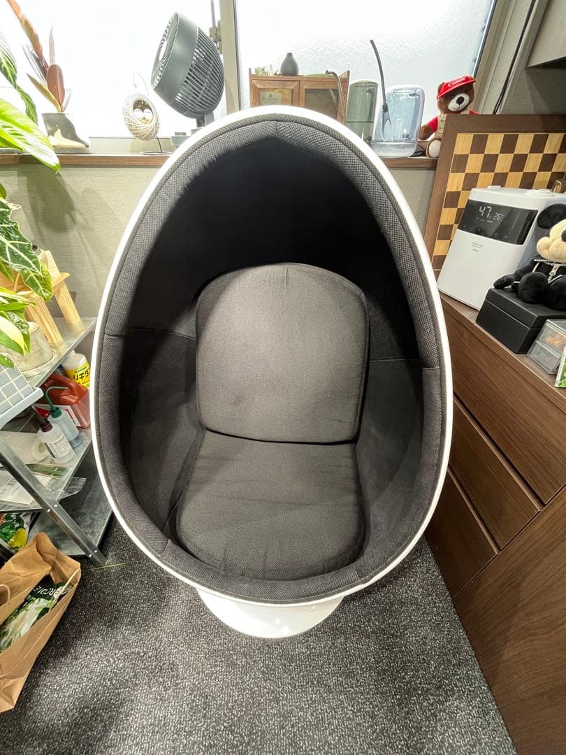 ボールチェア エッグ型ホワイトチェア 卵チェア　卵椅子　※直接取引でお願いします