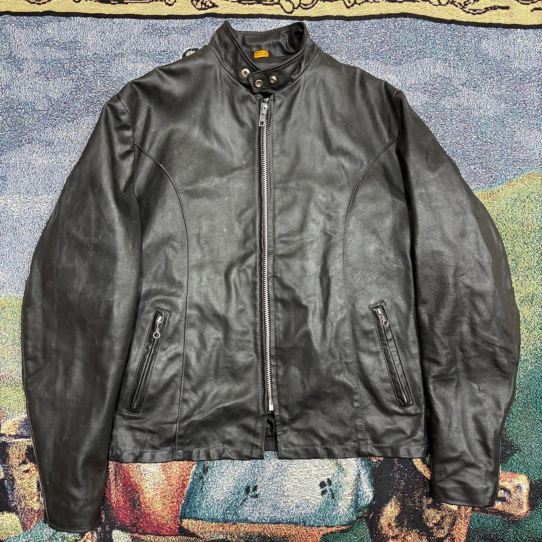 70s ストア系 Sears シアーズ シングルライダースレザージャケット