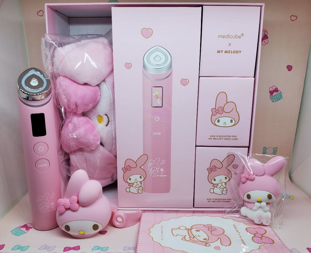 まいやん様メディキューブマイメロディAGE-R BOOSTER PRO美顔器限定 Qoo10] メディキューブ 【マイメロディ / クレヨンしんちゃん】