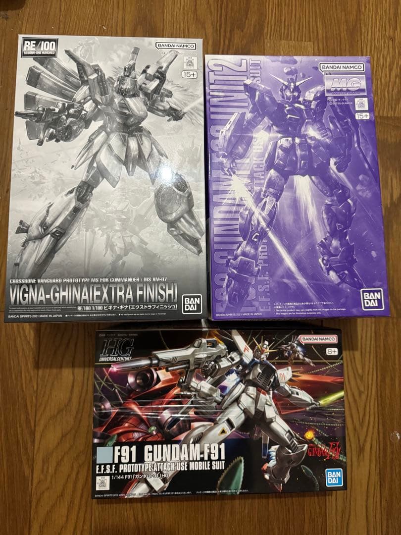 RE/100 ビギナ・ギナ F91 MG 1/100 ガンダムF90 HG 91