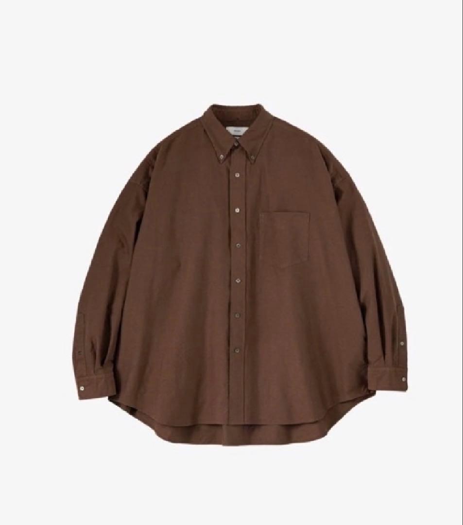 トップス Oxford L/S Oversized BD Pullover / BROWN
