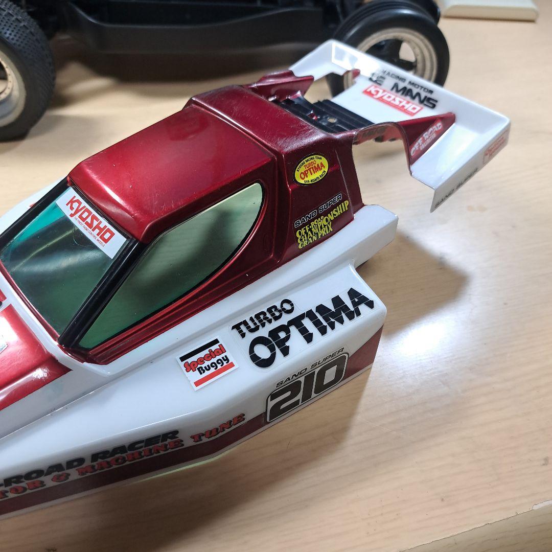 タミヤDT02(京商ターボオプティマボディ)サーボ無し - メルカリ