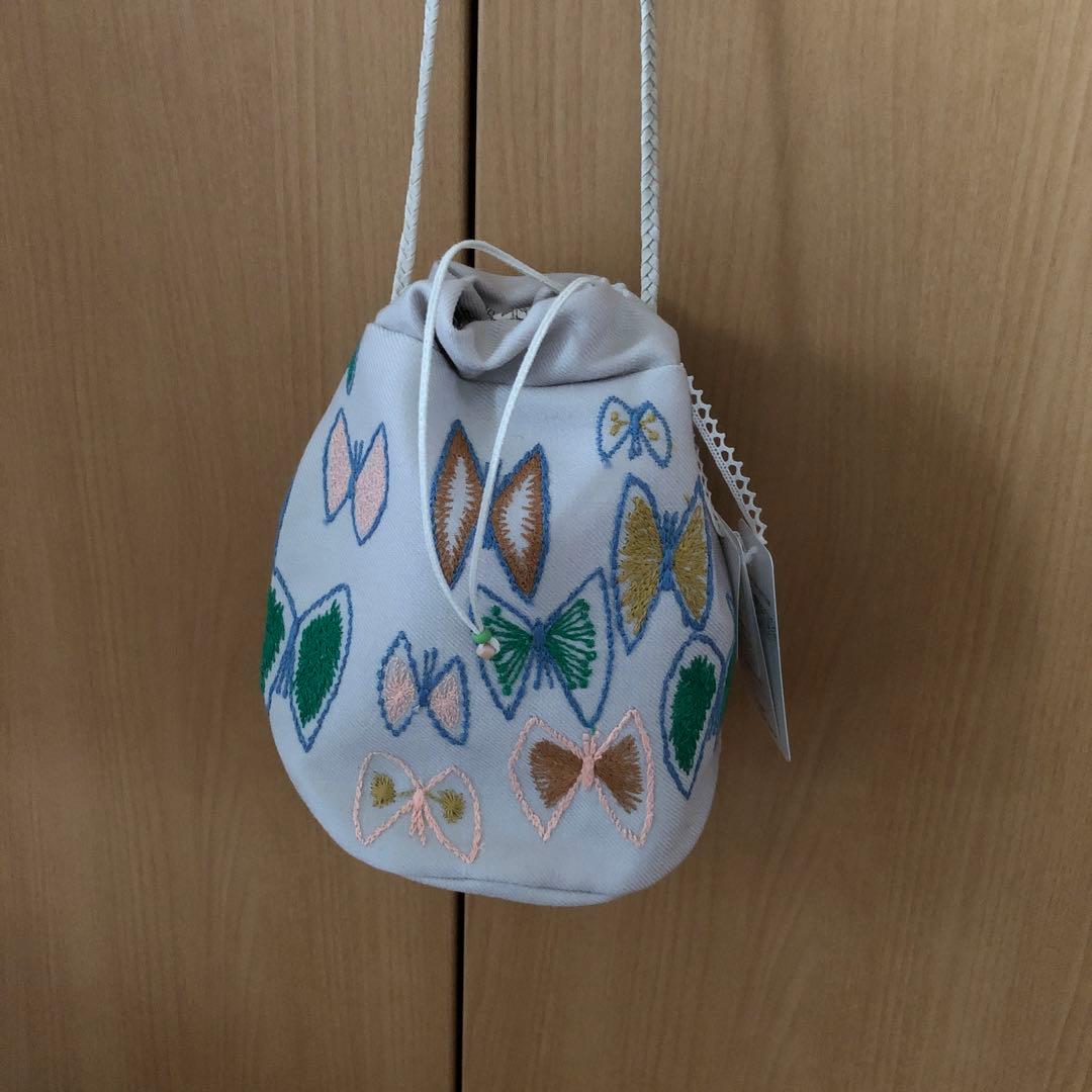 [新品]ミナペルホネン　sky flower ポシェット(ベージュ)