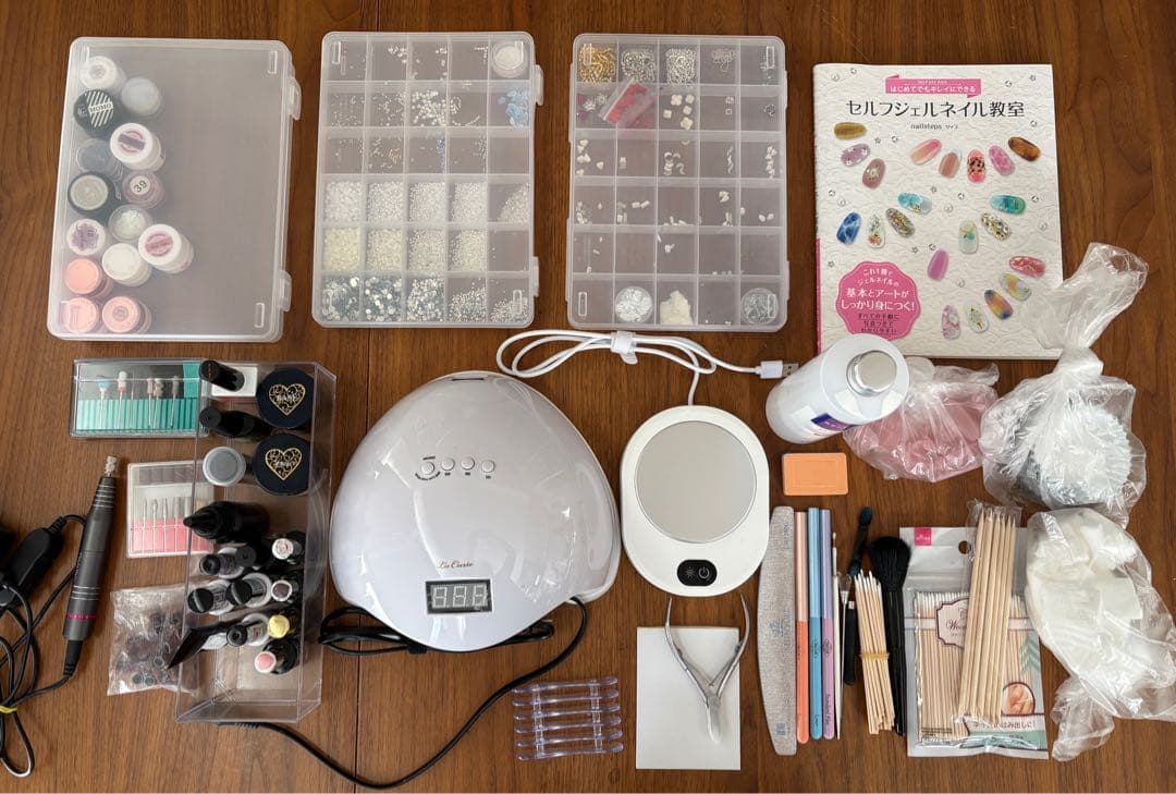 【まとめ売り】セルフジェルネイル用品セット　UVライト　マシーン　グレース