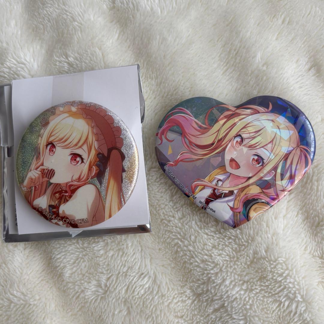 プロセカ 天馬咲希 バレンタイン グリッター缶バッジ ハート缶バッジ