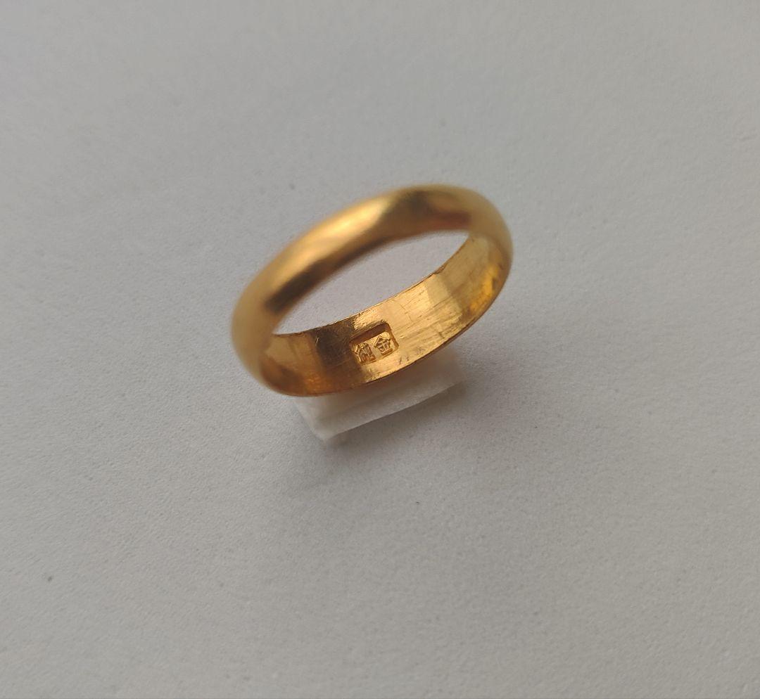 K24 純金 シンプルバンドリング 約4.48g 10号 ユニセックス
