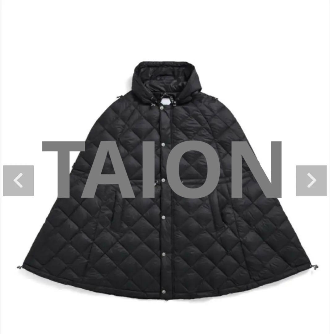 TAION ダウンケープコート