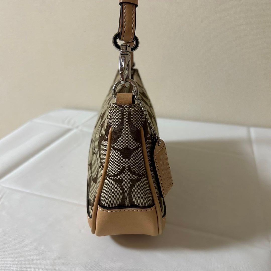 COACH コーチ シグネチャー アクセサリーポーチ ミニハンドバッグ