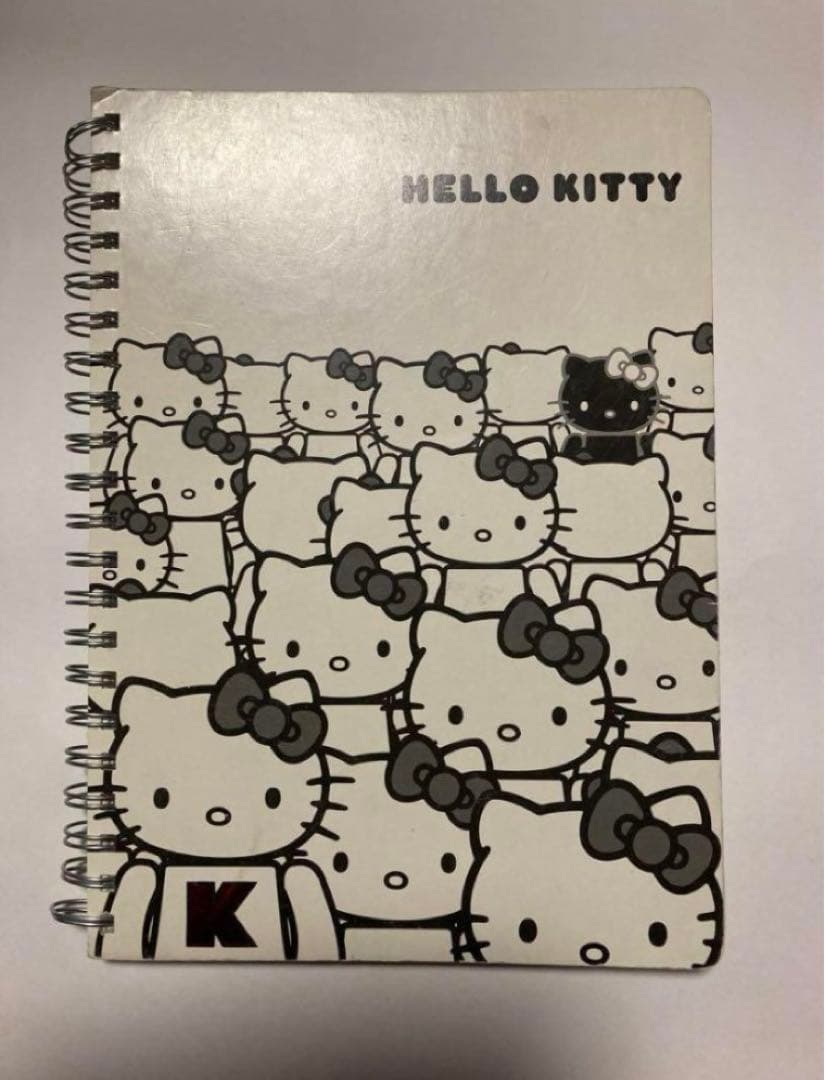 レトロ】サンリオ ハローキティ キティちゃん ノート メモ帳 モノクロ