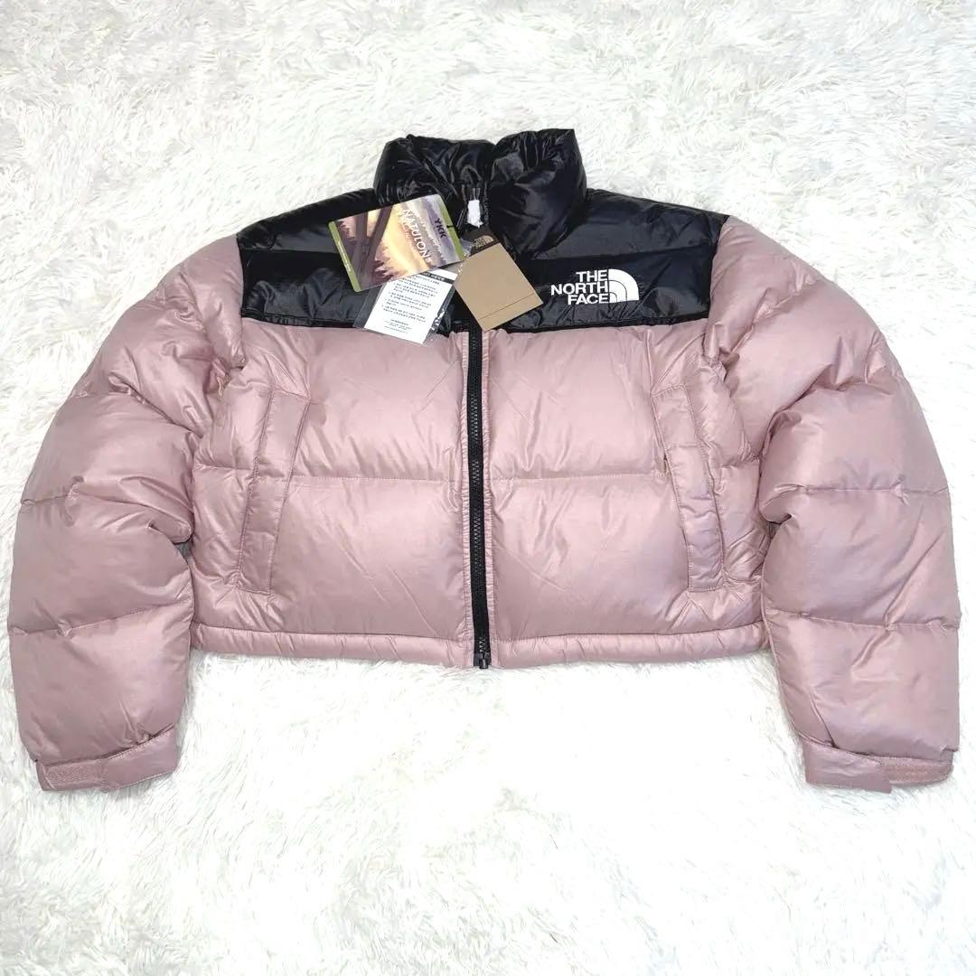 新品未使用　ノースフェイス ヌプシ ショート ダウンジャケット パステルピンク